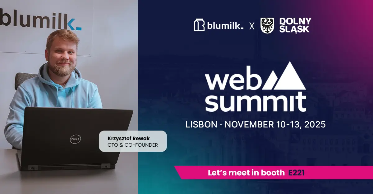 Blumilk at Web Summit 2025 in Lisbon!